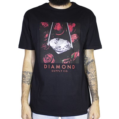 Camiseta Diamond Rose Black