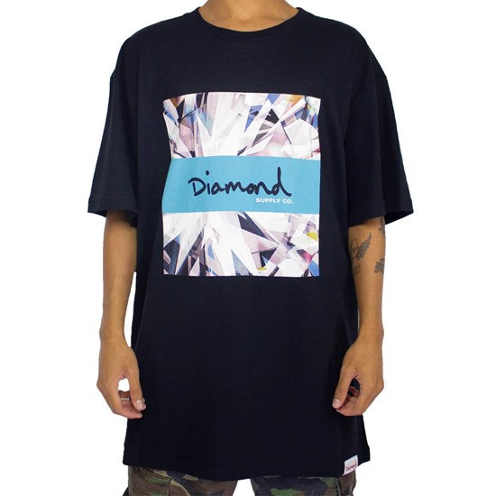 Camiseta Diamond Script Box Black C20DMPA012