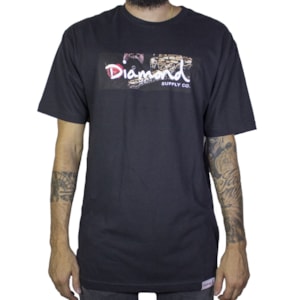 Camiseta Diamond Snake Tee Dm19BR100 Preta