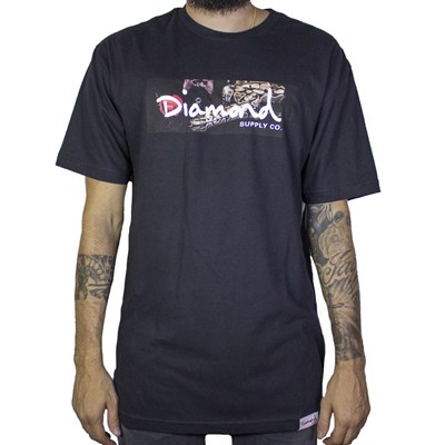 Camiseta Diamond Snake Tee Dm19BR100 Preta