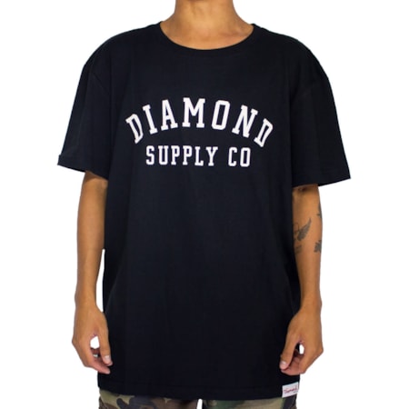 Camiseta Diamond Stencil Black D20DMPA024