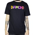 Camiseta Diamond Watercolor Front And Black