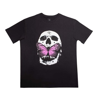 Camiseta Disorder Butterfly Skull Black