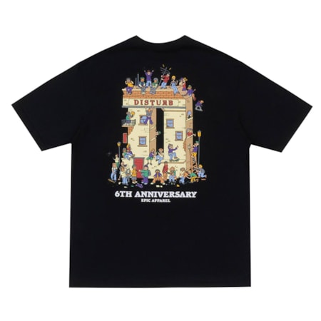 Camiseta Disturb Building History Black