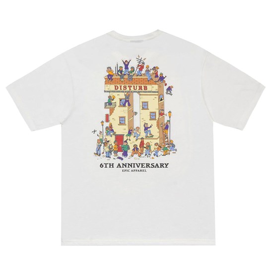 Camiseta Disturb Building History Off White
