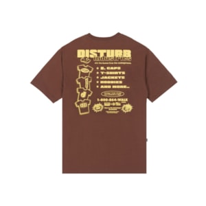 Camiseta Disturb Flymarket T-Shirt In Brown 