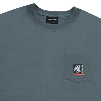 Camiseta Disturb Heritage Pocket Greyish Blue