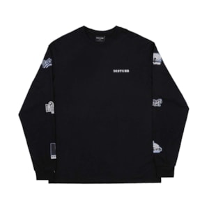 Camiseta Disturb Longsleeve Record Labels Black