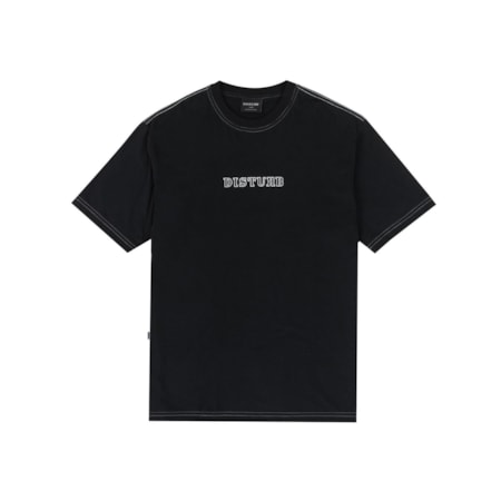 Camiseta Disturb Outline Logo T-Shirt In Black 