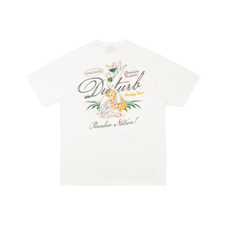 Camiseta Disturb Paradise Nation Off White