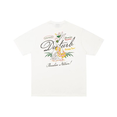 Camiseta Disturb Paradise Nation Off White