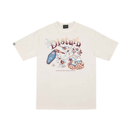 Camiseta Disturb Republic Of Relaxation Off White