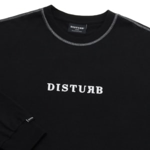 Camiseta Disturb Seam Long Sleeve Black