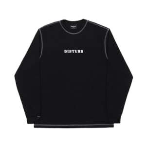 Camiseta Disturb Seam Long Sleeve Black