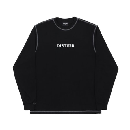 Camiseta Disturb Seam Long Sleeve Black