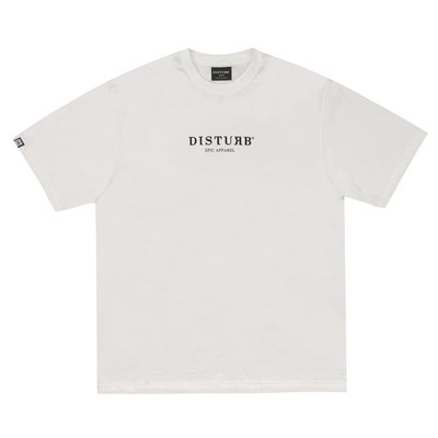 Camiseta Disturb Signature Logo Off White