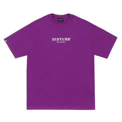 Camiseta Disturb Signature Logo Purple