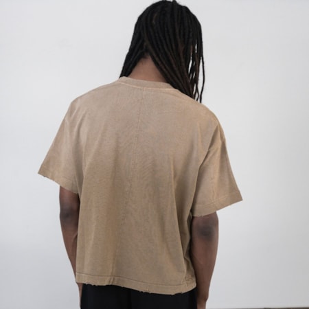 Camiseta Egho Studios Uni Boxy Beige