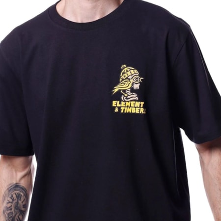 Camiseta Element Birds Eye Preto