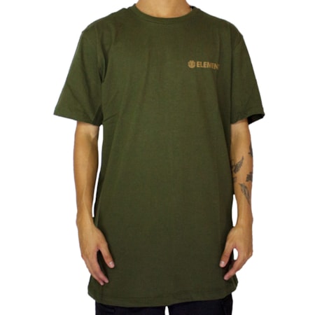 Camiseta Element Blazin Chest Verde Militar