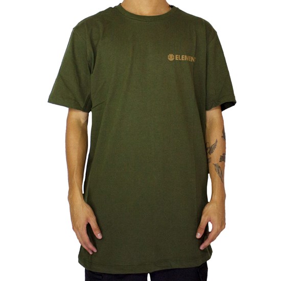 Camiseta Element Blazin Chest Verde Militar