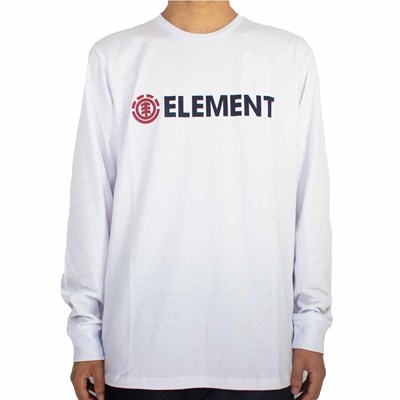 Camiseta Element Blazin Manga Longa Branco