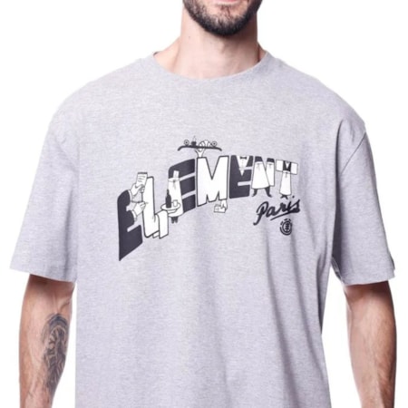 Camiseta Element Check Please Cinza