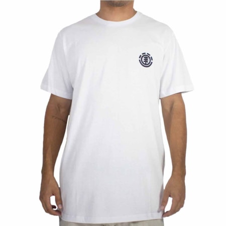 Camiseta Element Duo Logo Branco