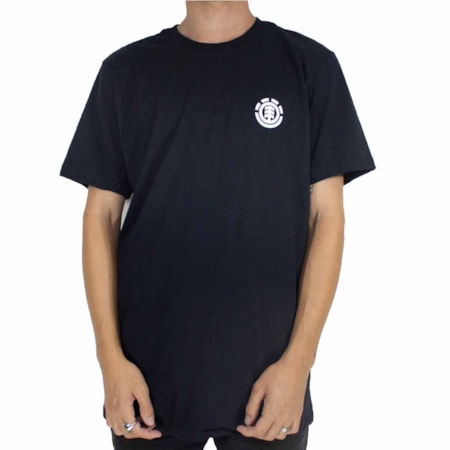 Camiseta Element Duo Logo Preto