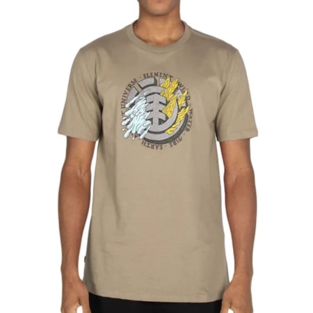 Camiseta Element Fire Water Caqui