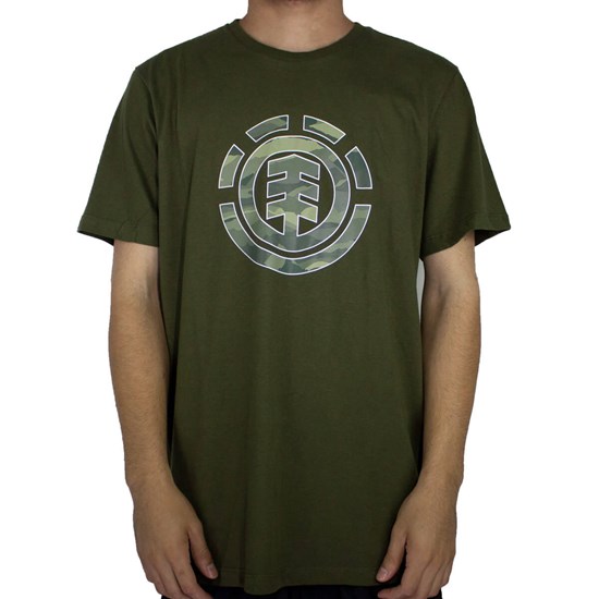 Camiseta Element Landscape Camo Verde Militar