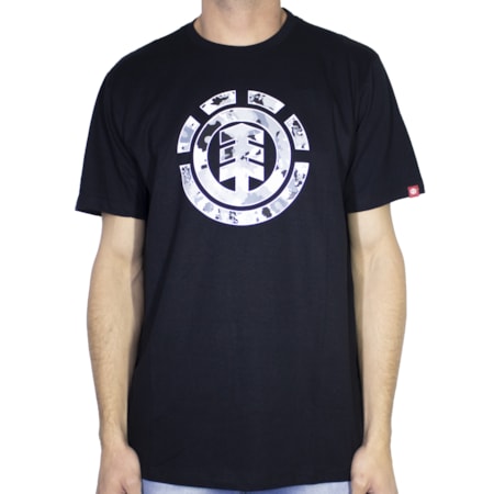 Camiseta Element Multi Icon Preta