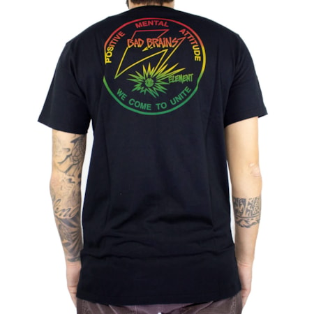 Camiseta Element Pma Fade Preto