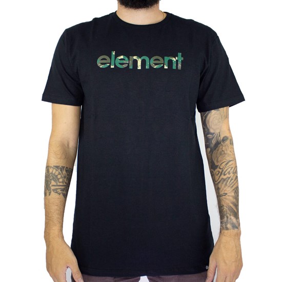Camiseta Element Water Camo Mark Preto