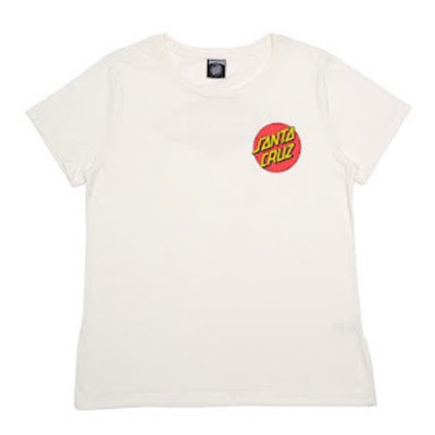 Camiseta Feminina Thrasher x Santa Cruz Diamond Dot Branca
