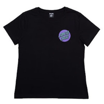 Camiseta Feminina Thrasher x Santa Cruz Diamond Dot Preta