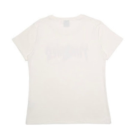 Camiseta Feminina Thrasher x Santa Cruz Screaming Flame Logo Branco