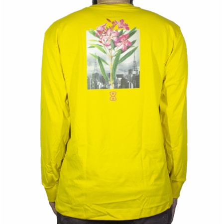 Camiseta future Manga Longa Botanical Mostarda