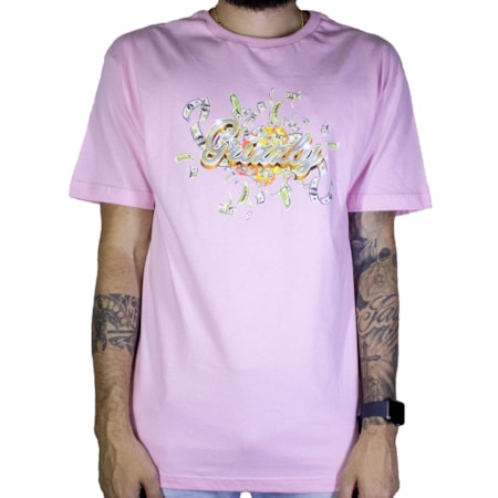 Camiseta Grizzly Ballin Gmb1901p20 Rosa