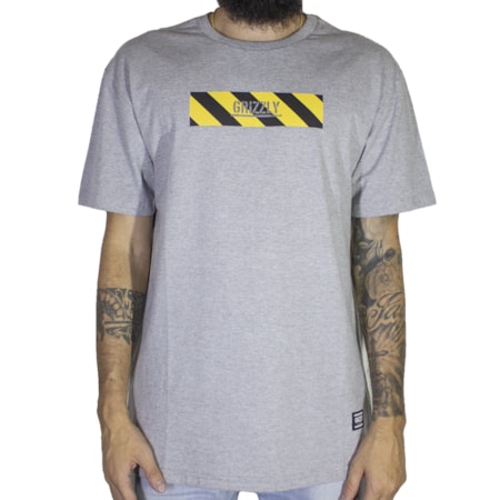 Camiseta Grizzly Hazard Stamp Cinza