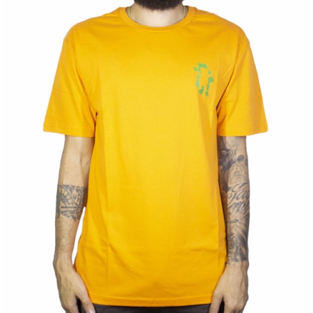 Camiseta Grizzly Leaf Cutout Laranja