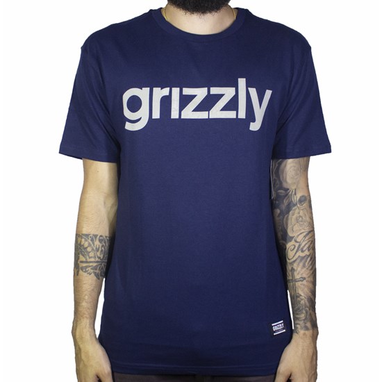 Camiseta Grizzly Lowercase Azul