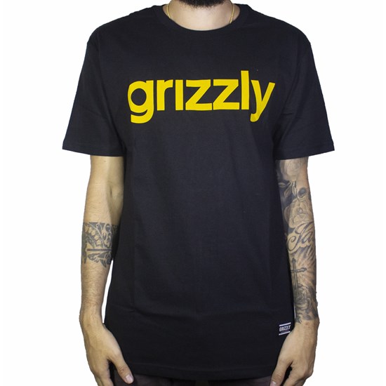 Camiseta Grizzly Lowercase Preta