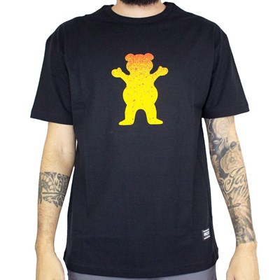 Camiseta Grizzly Og Bear Fadeway Black GMA2001P16