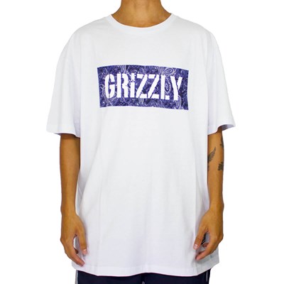Camiseta Grizzly Paisley Stamp White GMD2001P34