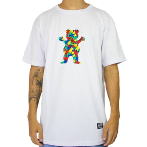 Camiseta Grizzly Pattern Fill White GMD2001P19