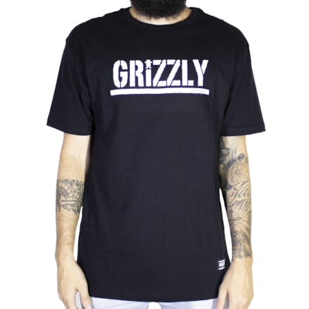 Camiseta Grizzly Stamped Black