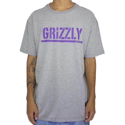 Camiseta Grizzly Stamped Grey GMA1901P14