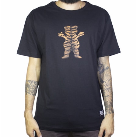 Camiseta Grizzly Tiger Stripe Preta