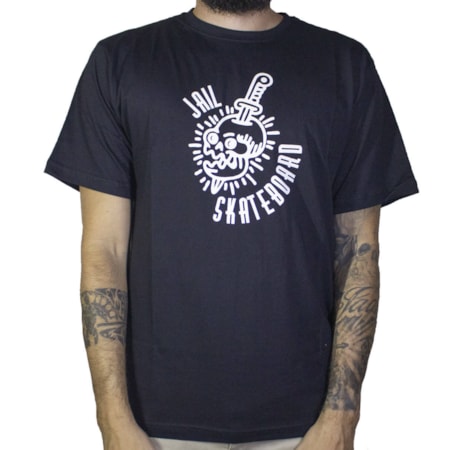 Camiseta Jail Cranio Preto